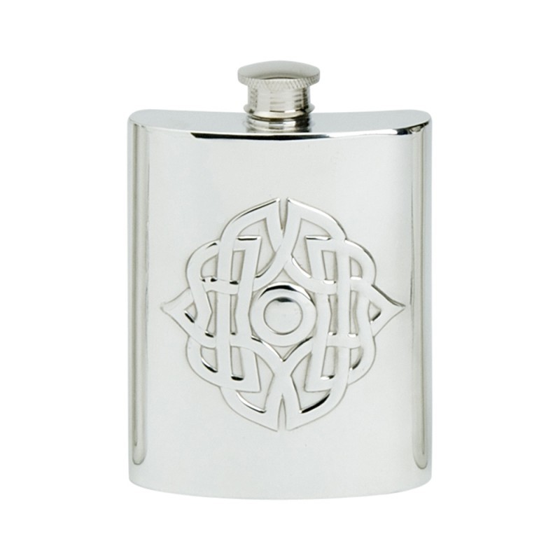 Edwin Blyde Celtic Collection Celtic Buckle Kidney Flask