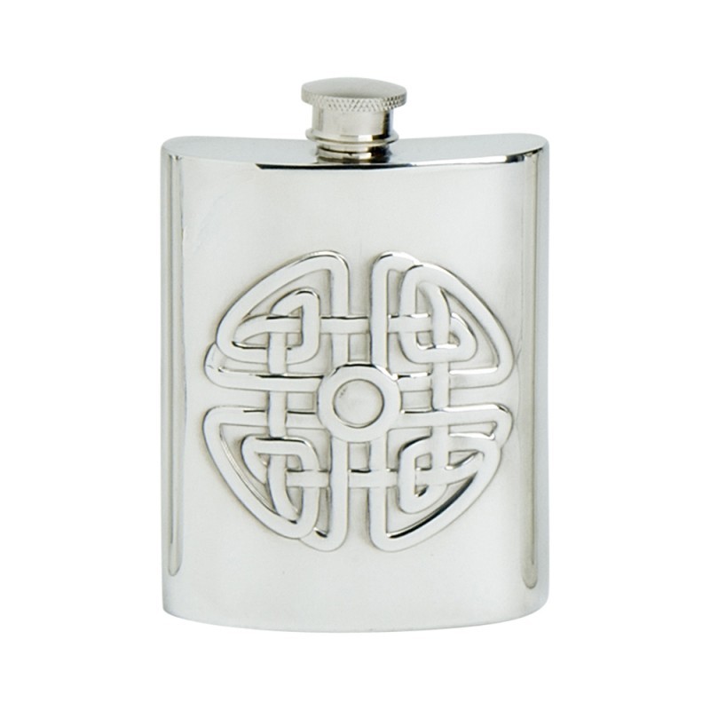 Edwin Blyde Celtic Collection Celtic Knot Kidney Flask