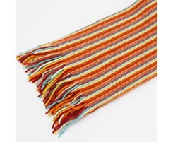 The Scarf Company 100% Cashmere 1 Ply Womens Scarf - Orange