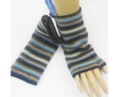 The Scarf Company 100% Lambswool Ladies Wristlets - Blue