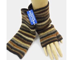 The Scarf Company 100% Lambswool Ladies Wristlets - Brown