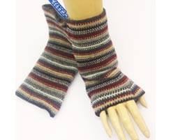 The Scarf Company 100% Lambswool Ladies Wristlets - Light Brown