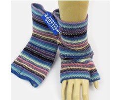 The Scarf Company 100% Lambswool Ladies Wristlets - Pale Blue