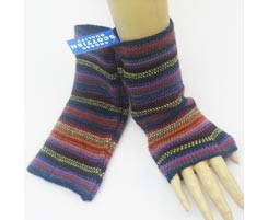 The Scarf Company 100% Lambswool Ladies Wristlets - Purple