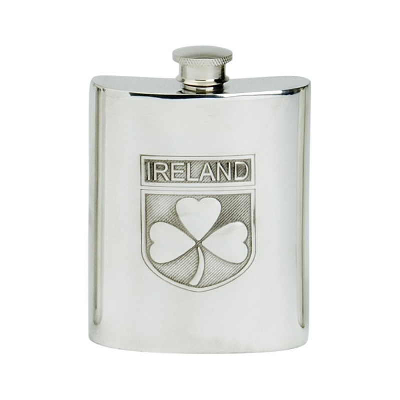 Edwin Blyde Ireland Shield Kidney Flask