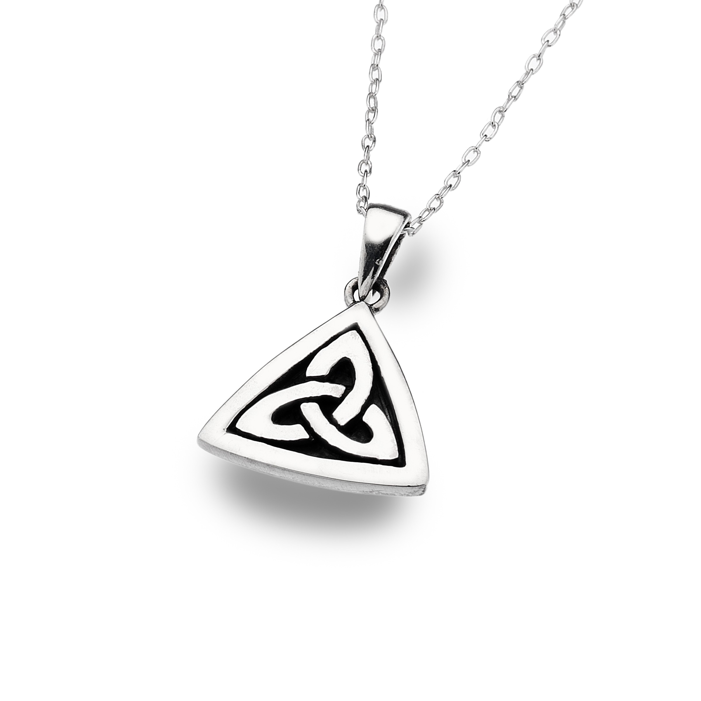 Celtic Trinity Knot Sterling Silver Pendant Necklace