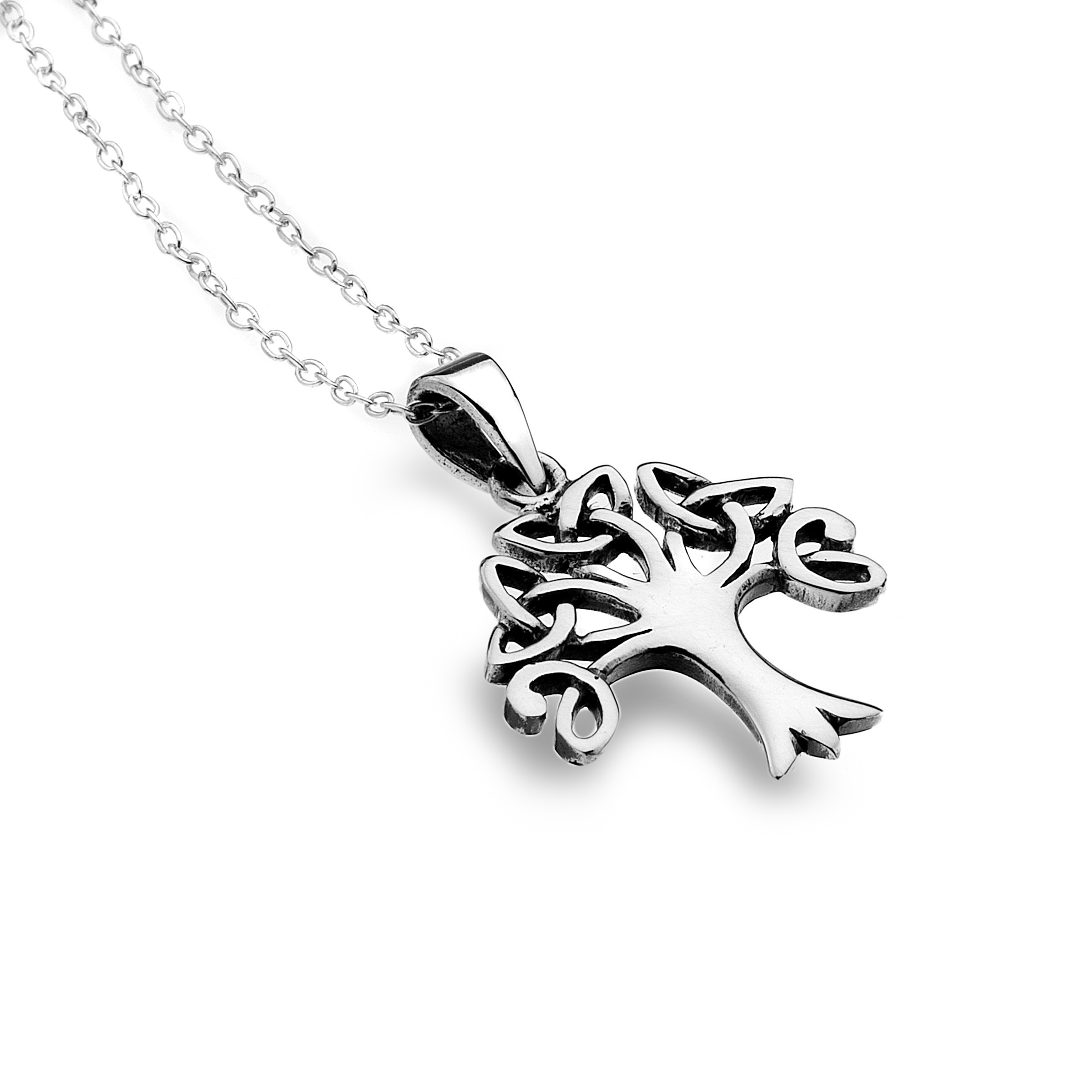 Celtic Tree of Life Sterling Silver Pendant Necklace