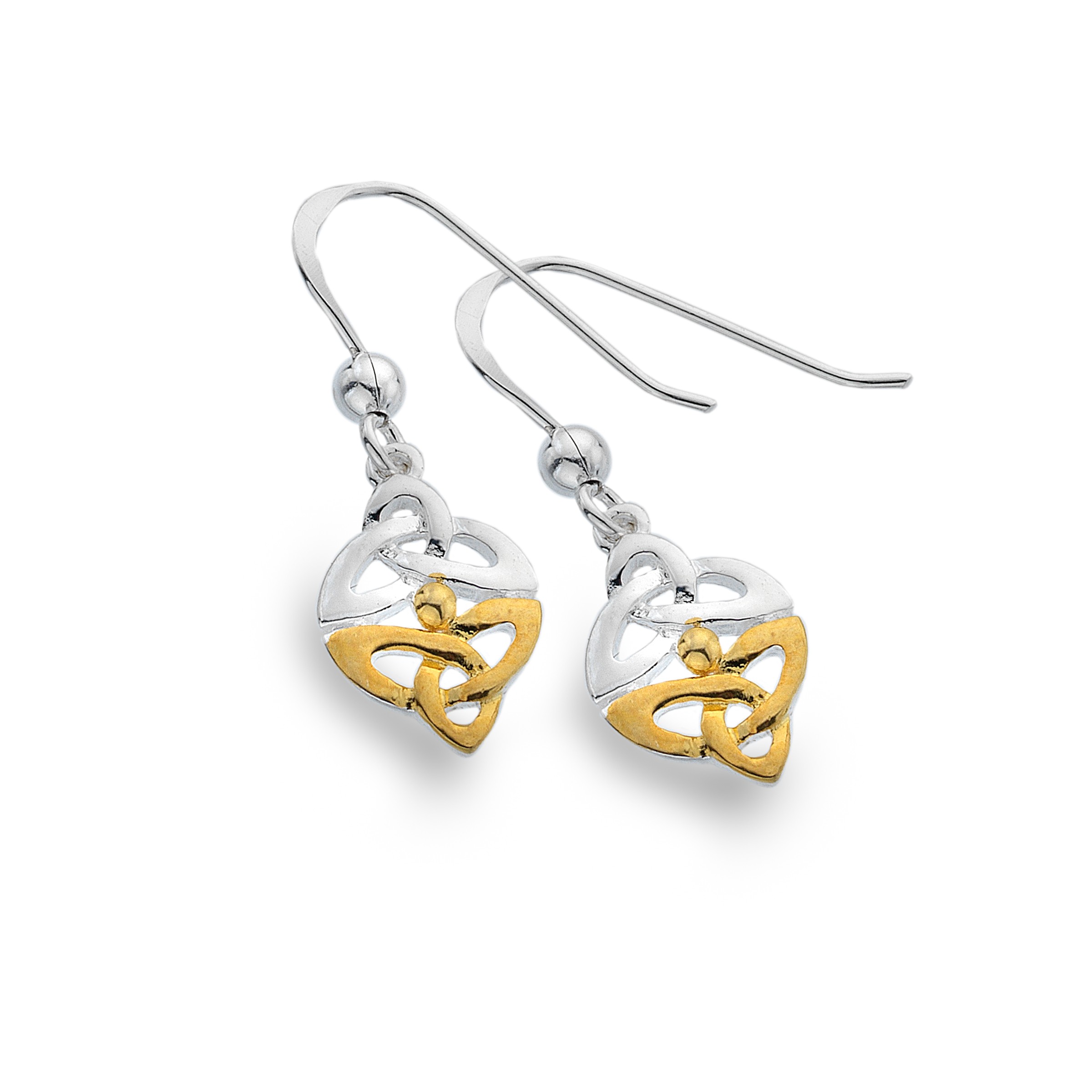 Celtic Trinity Knots Sterling Silver Earrings 