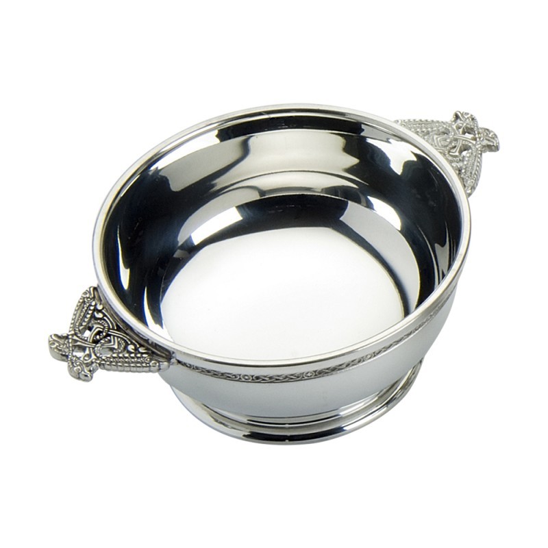 Edwin Blyde Celtic Collection 3" Quaich Bowl With Serpent Handles