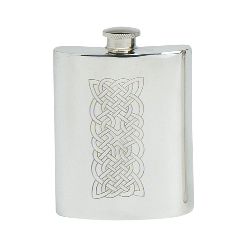 Edwin Blyde Celtic Collection Celtic Rope Kidney Flask