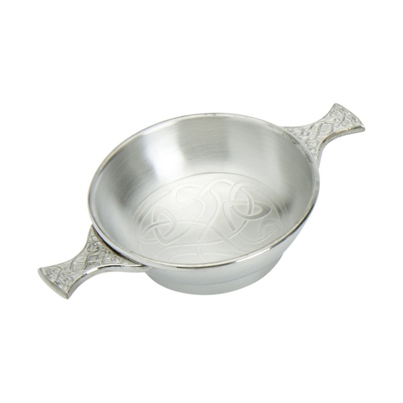 Edwin Blyde Celtic Collection Celtic Scroll Quaich Bowl