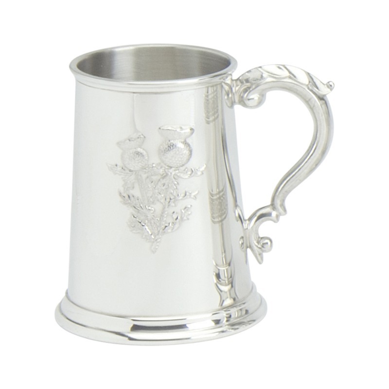 Edwin Blyde Thistle Collection Tankard Stamped Thistle Scene