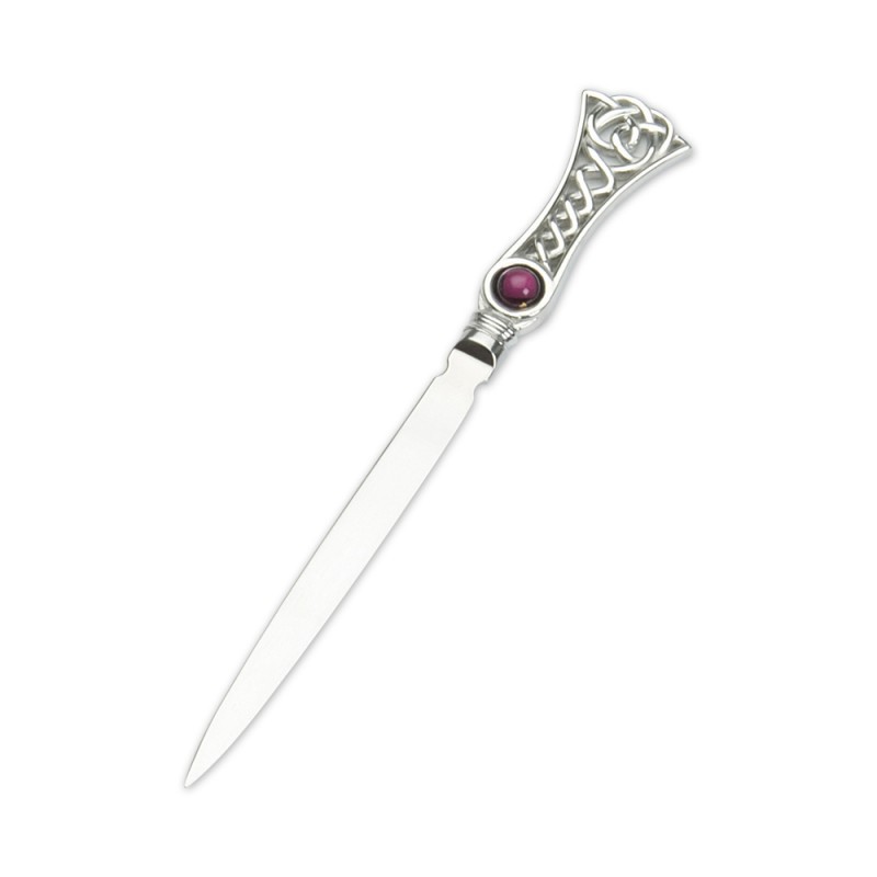 Edwin Blyde Celtic Collection Amethyst Celtic Weave Letter Opener