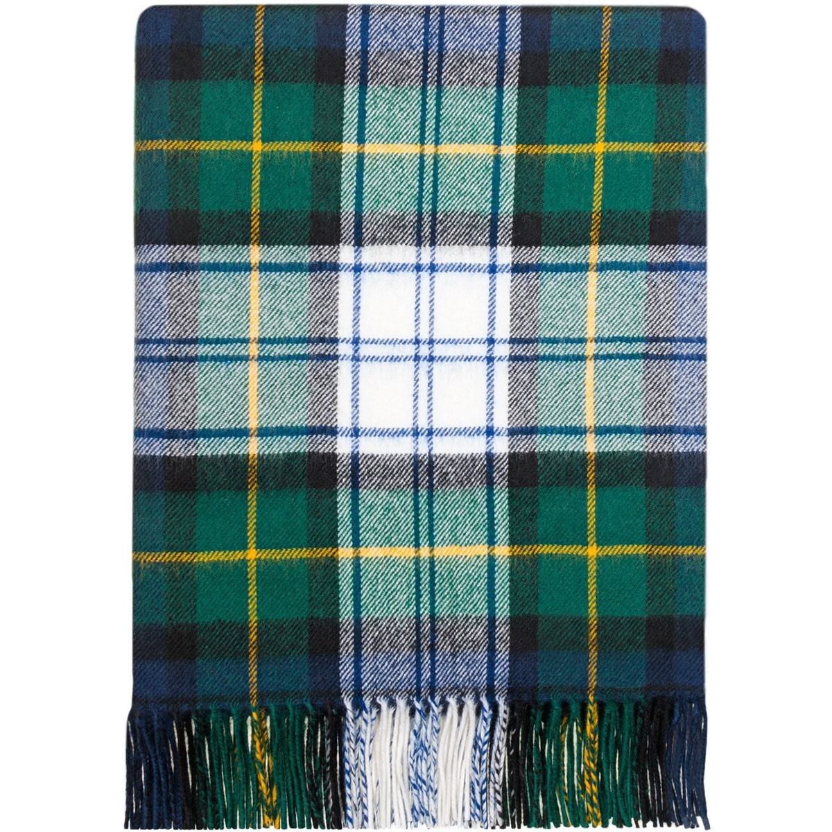 100% Lambswool Blanket in Dress Gordon by Lochcarron of Scotland