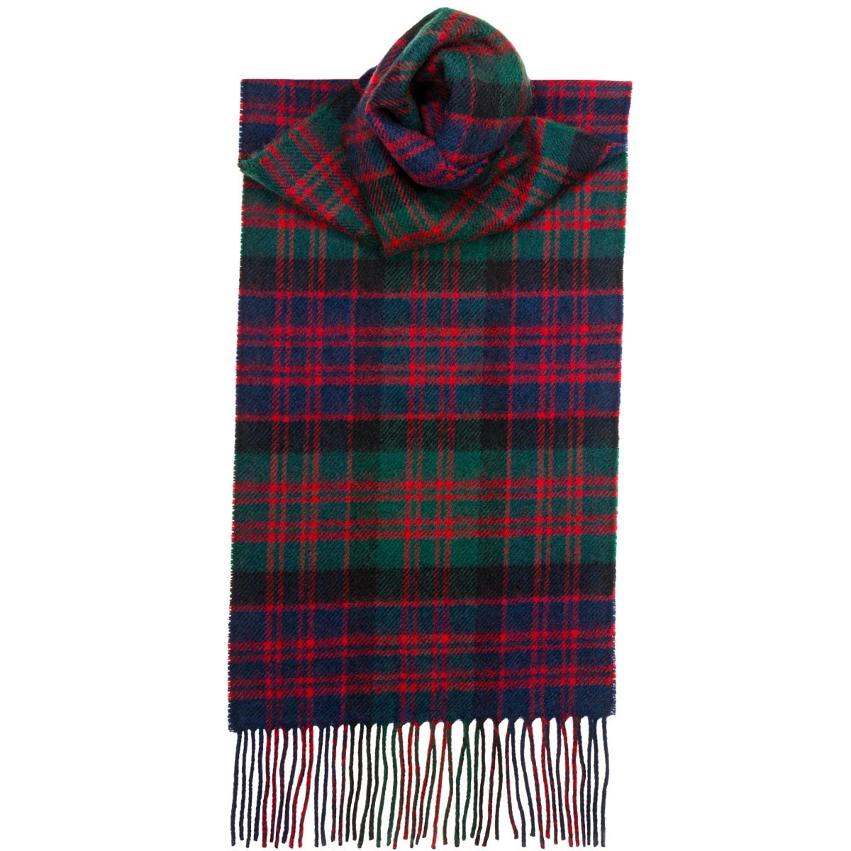 MacDonald Clan Modern Tartan 100% Lambswool Scarf by Lochcarron