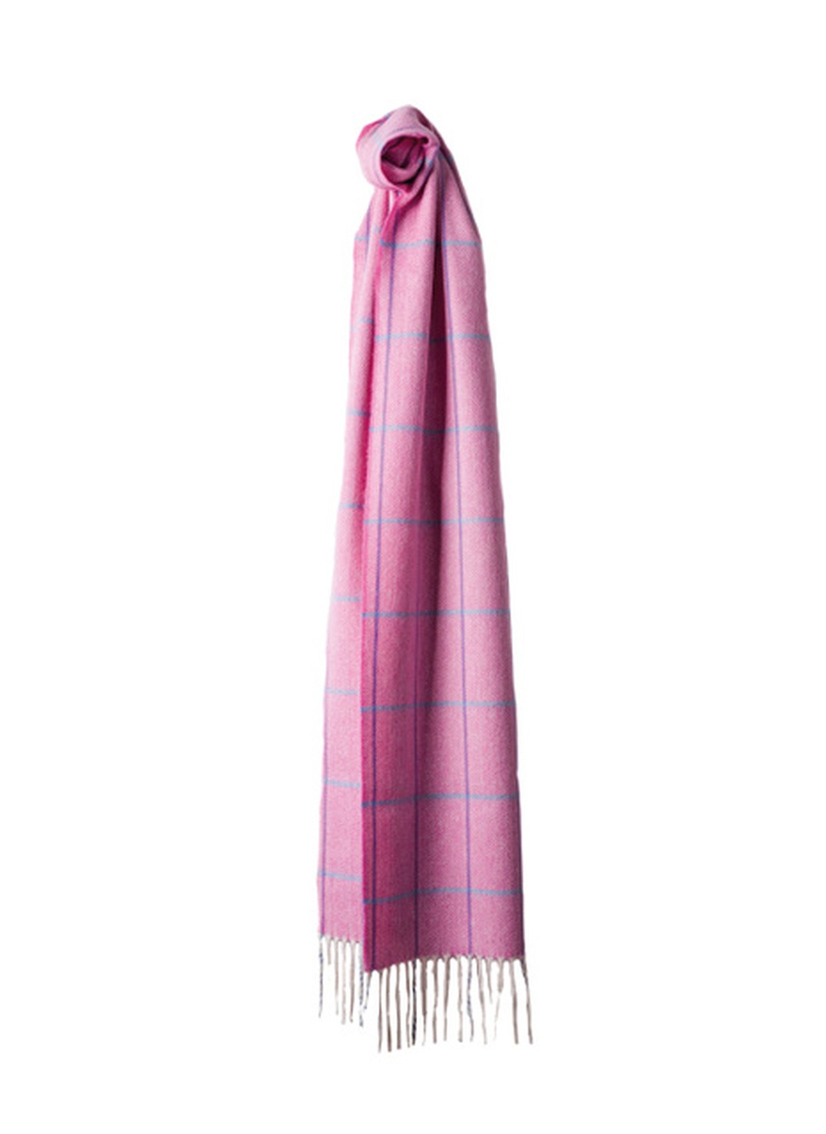 Sinclair Duncan Herringbone Woven Cashmere Scarf - Bright Pink