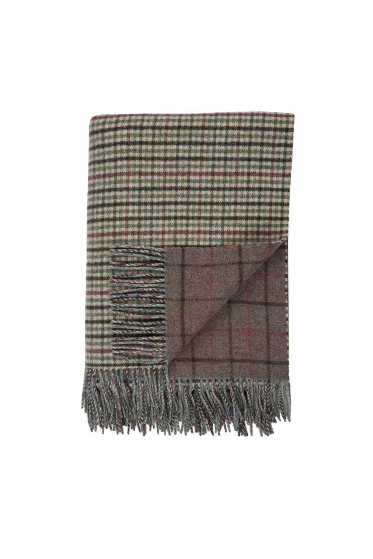 Johnston's of Elgin Lambswool Check Throw - Lossiemouth