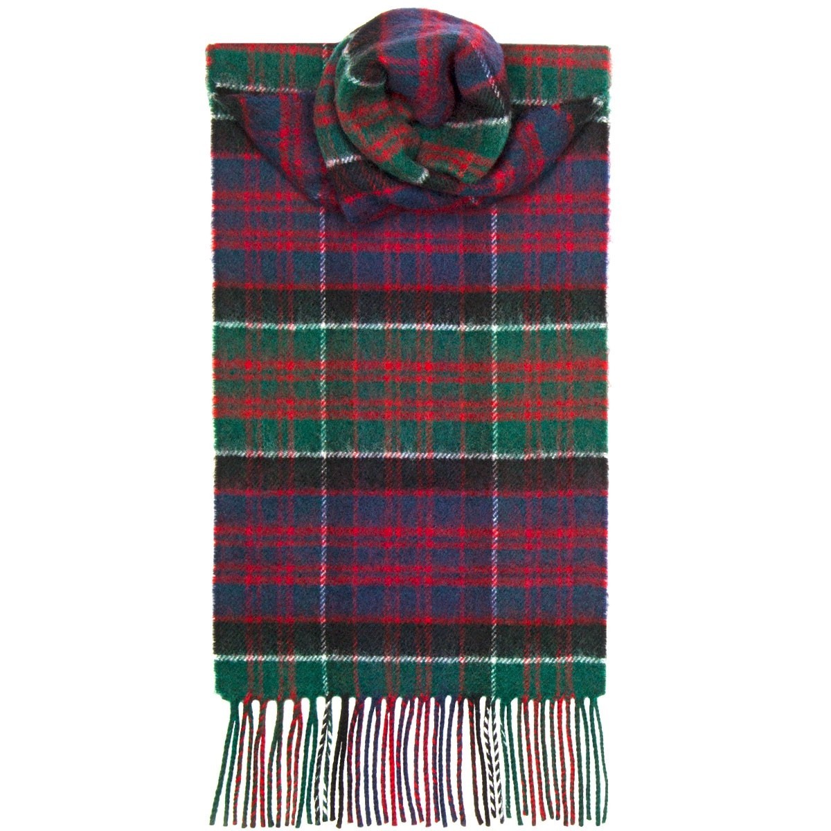 MacDonald of Clanranald Modern Tartan 100% Lambswool Scarf by Lochcarron