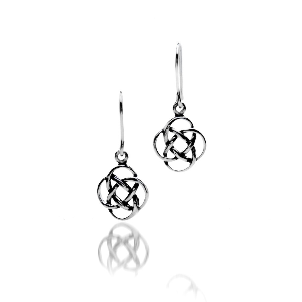 Celtic Knot Sterling Silver Earrings 