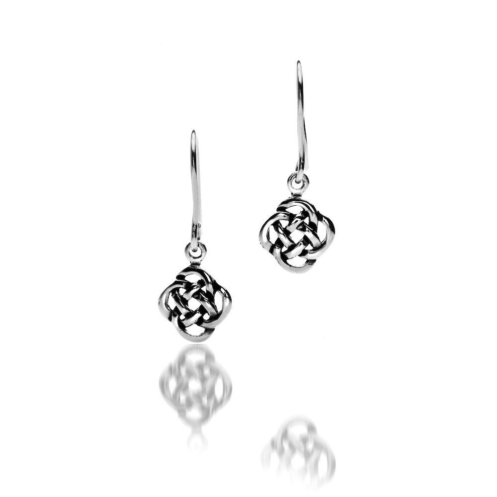 Celtic Knot Sterling Silver Earrings 