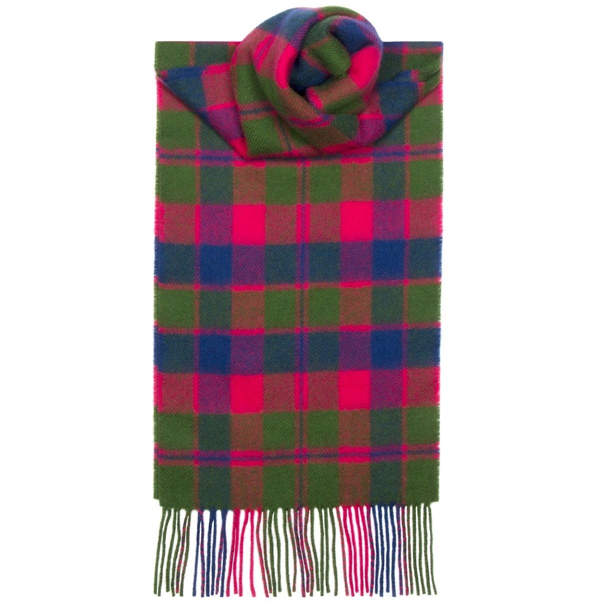 Glasgow Tartan 100% Lambswool Scarf by Lochcarron