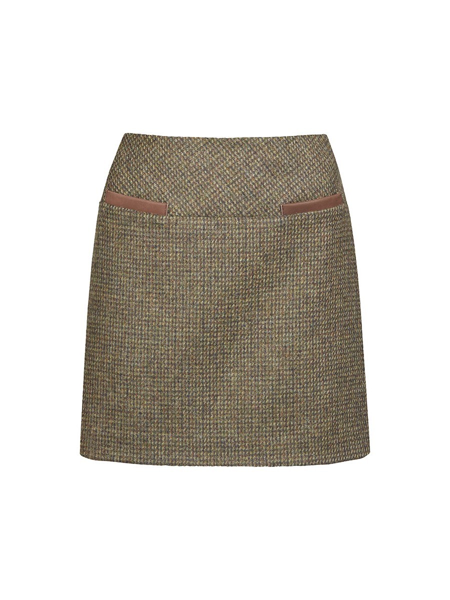 Dubarry Clover Tweed Mini Skirt - Heath