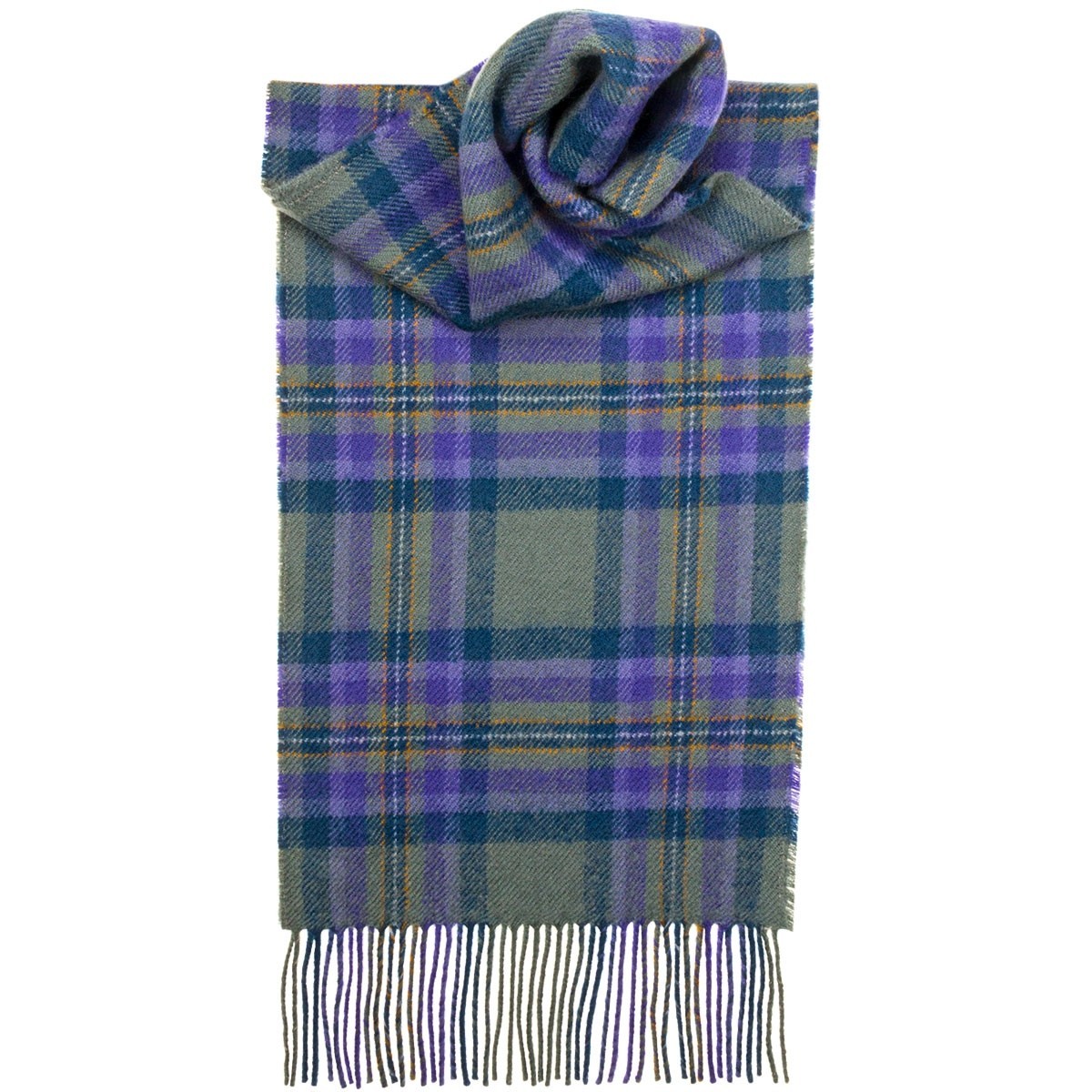 Heather Isle Tartan 100% Lambswool Scarf by Lochcarron