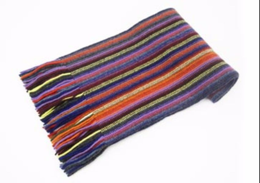Purple Mix Lambswool Scarf from The Scarf Company - Made in Scotland