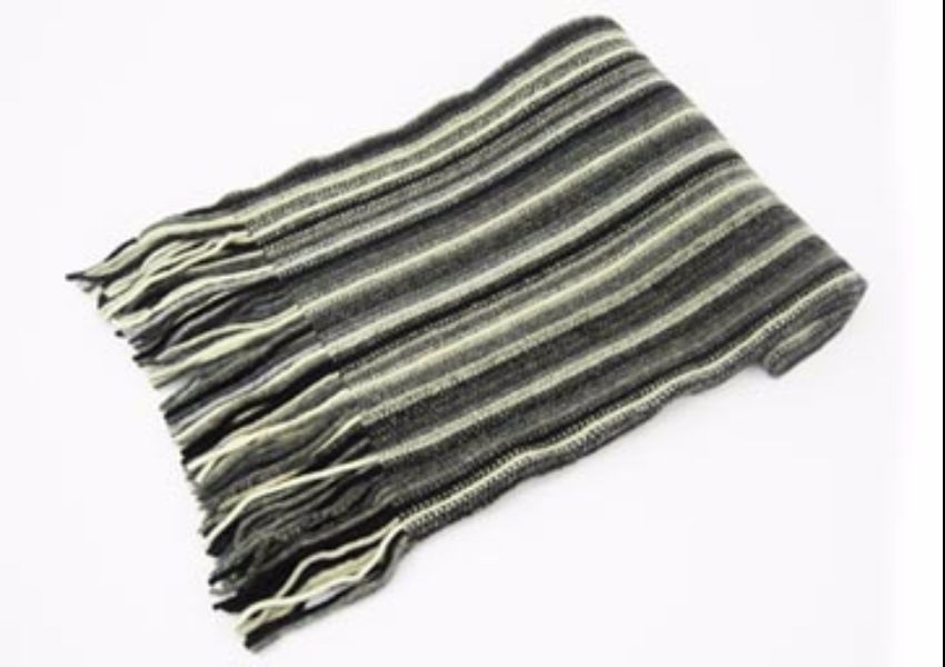 Grey Mix Lambswool Scarf from The Scarf Company - Made in Scotland