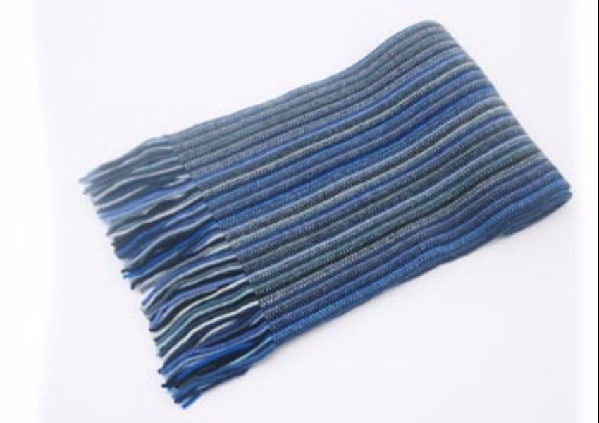 Muted Blues Lambswool Scarf from The Scarf Company - Made in Scotland