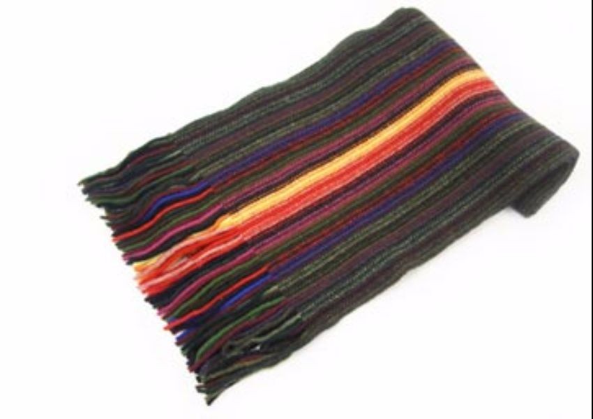 Dark Mix Lambswool Scarf from The Scarf Company - Made in Scotland