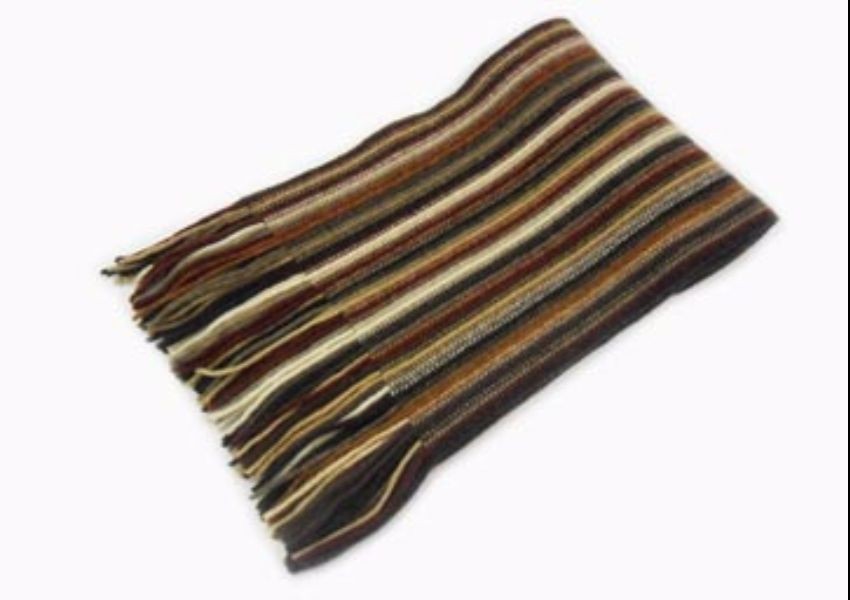Brown Mix Lambswool Scarf from The Scarf Company - Made in Scotland