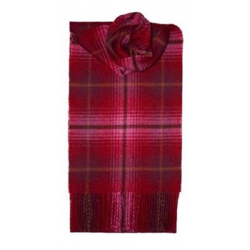 Lauriston Heritage Check Lambswool Scarf