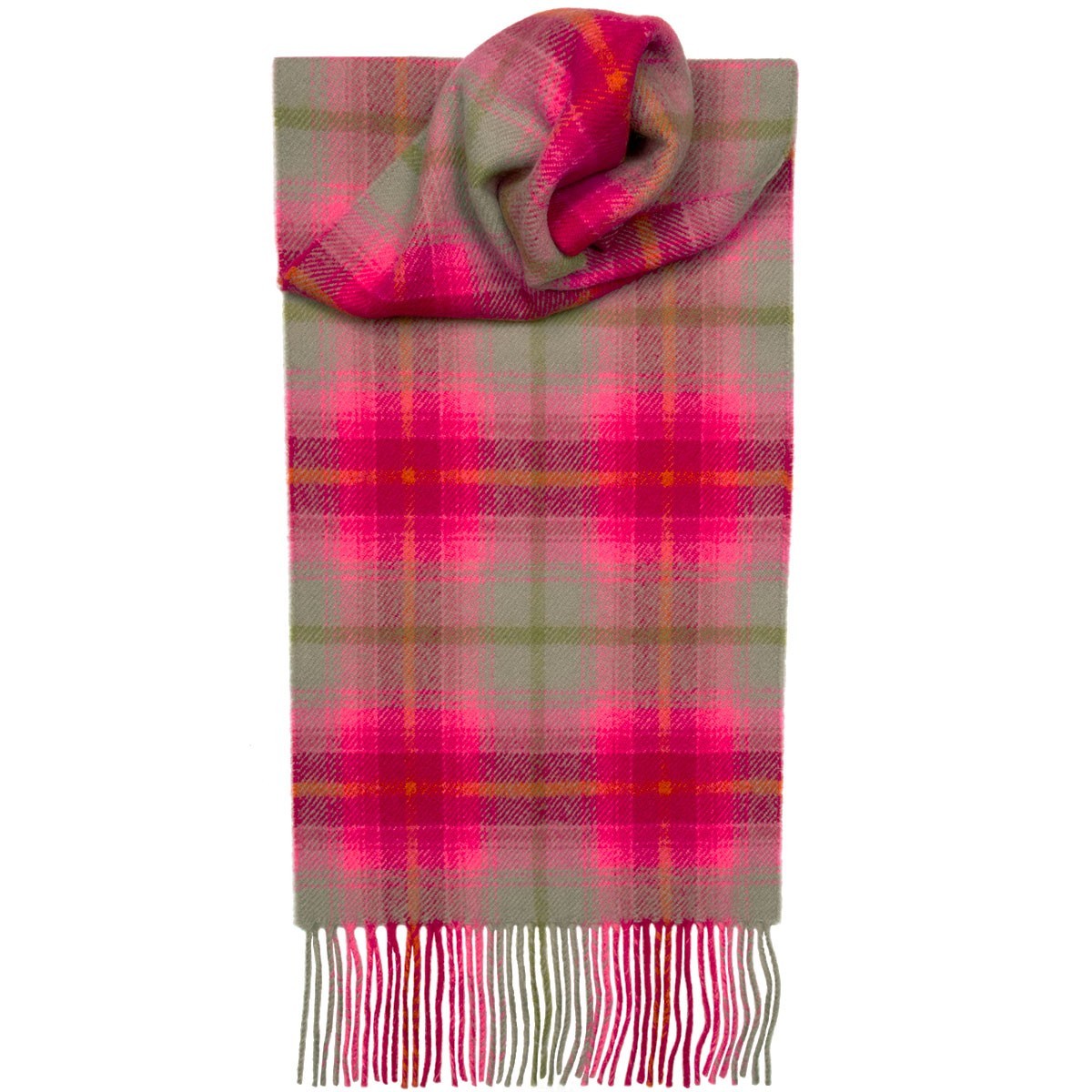 Lilliesleaf Check Tartan 100% Lambswool Scarf by Lochcarron