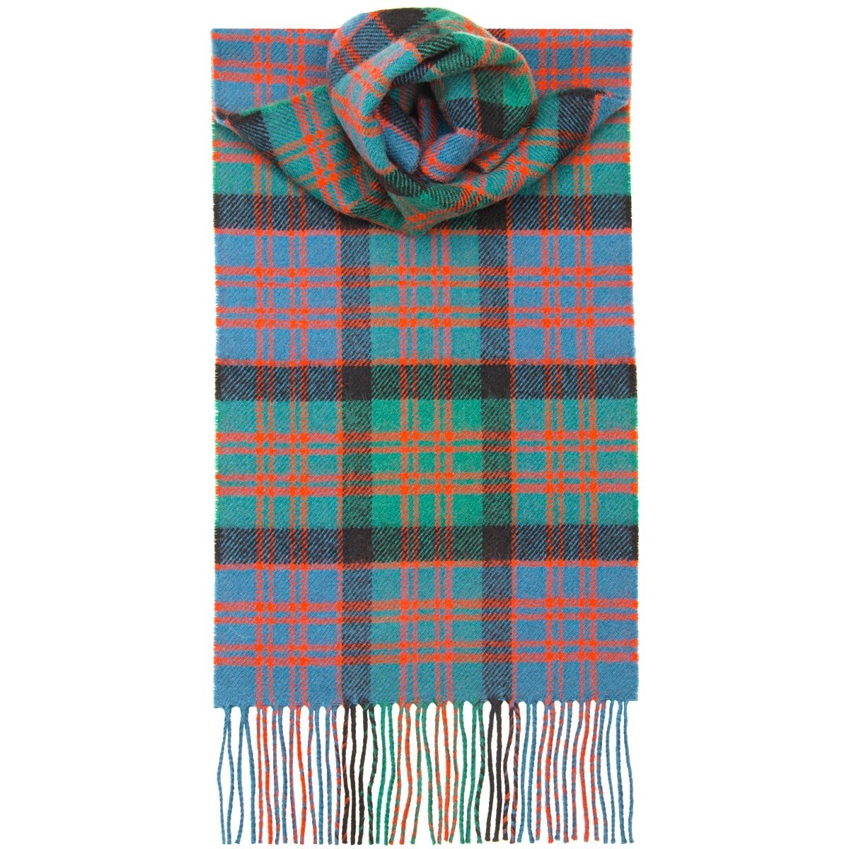 MacDonald Clan Ancient Tartan 100% Lambswool Scarf by Lochcarron