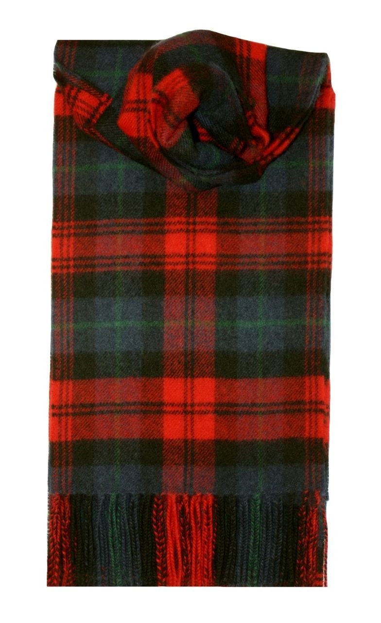 MacLachlan Modern Tartan 100% Lambswool Scarf by Lochcarron