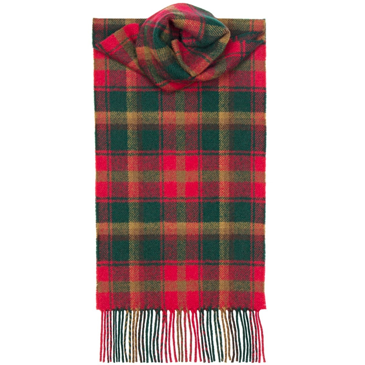 Maple Leaf  Tartan 100% Lambswool Scarf by Lochcarron