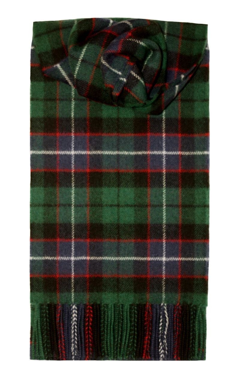 Mitchell Modern Tartan 100% Lambswool Scarf by Lochcarron