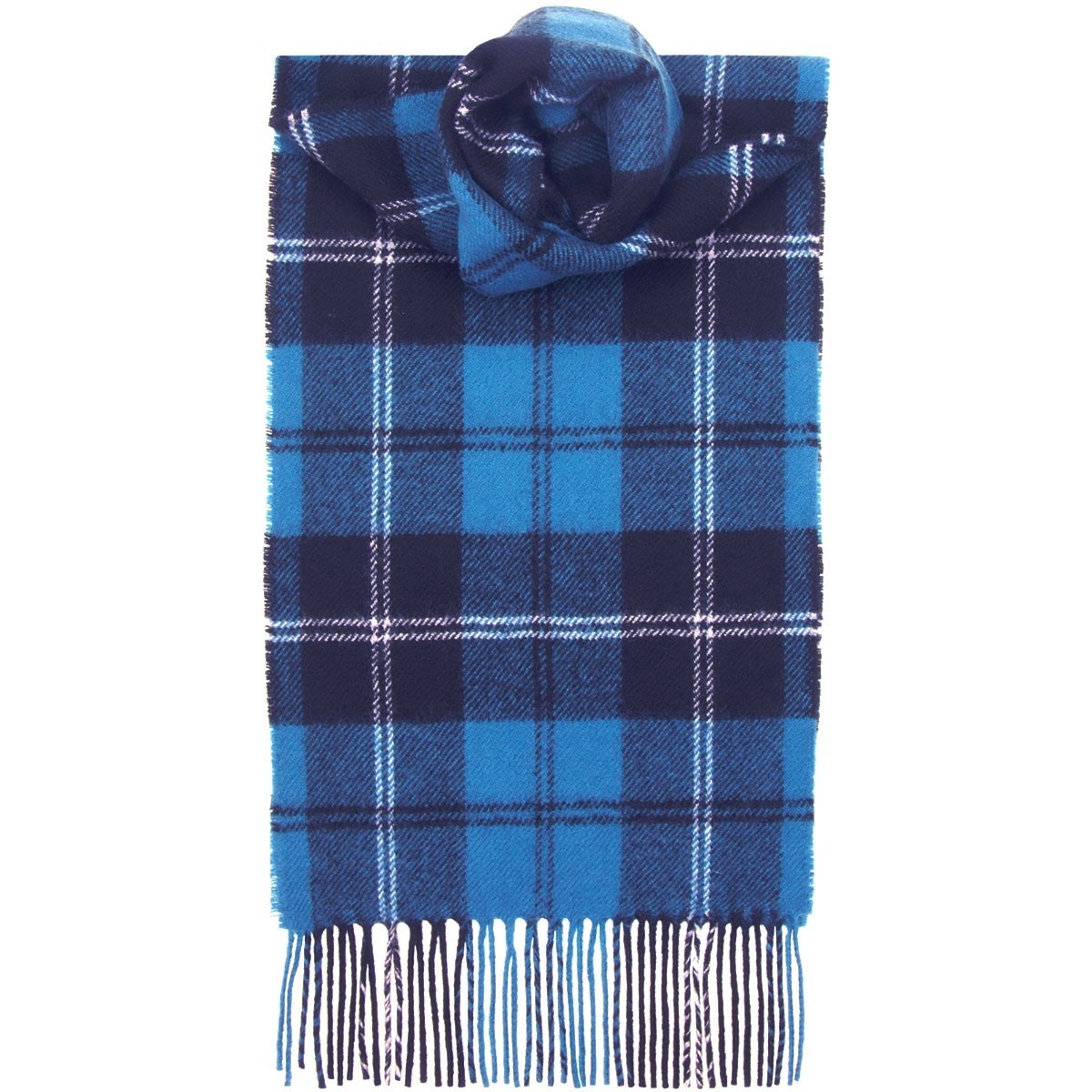 Ramsay Blue Ancient Tartan 100% Lambswool Scarf by Lochcarron