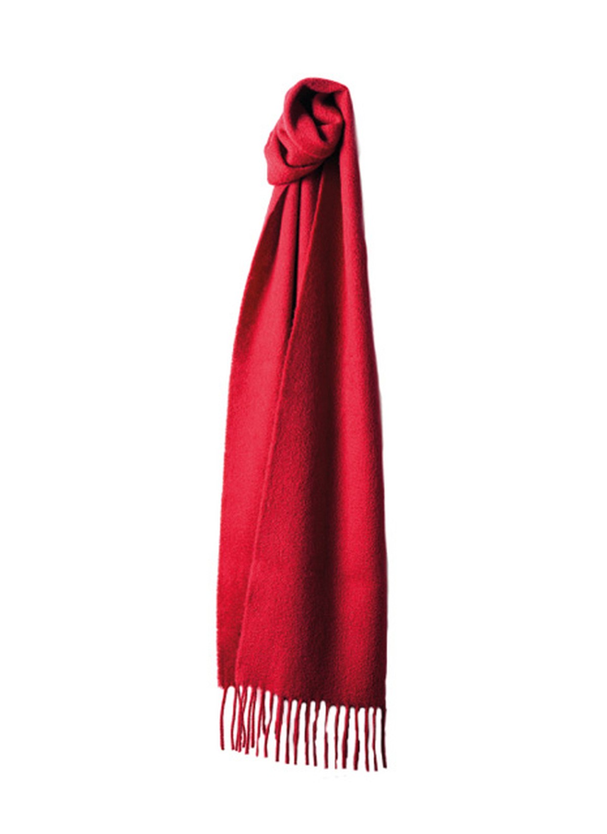 Sinclair Duncan Solid Colour Woven Cashmere Scarf - Red