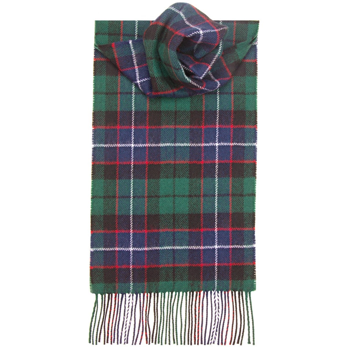 Russell Modern Tartan 100% Lambswool Scarf by Lochcarron