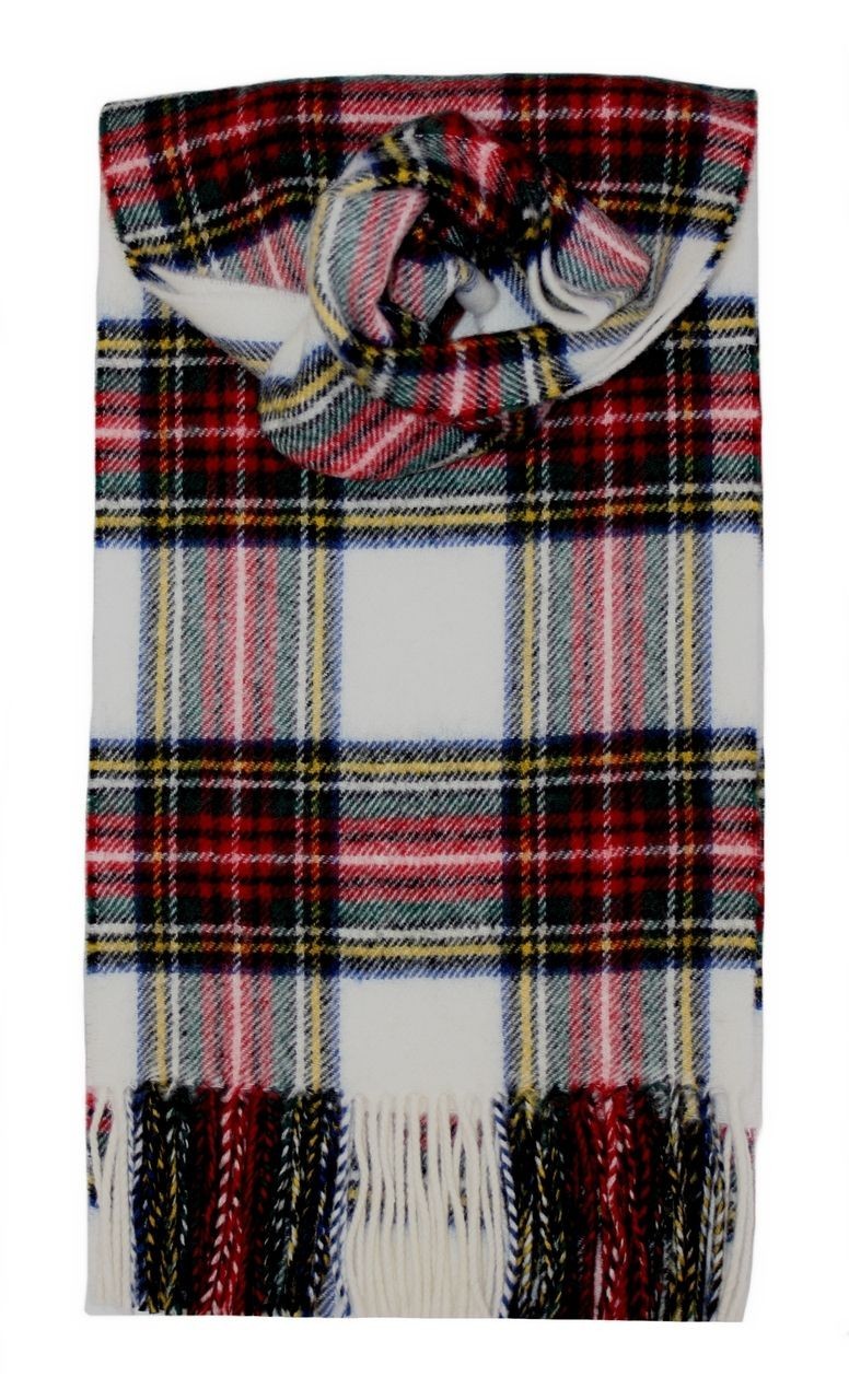 Stewart Dress Modern Tartan 100% Lambswool Scarf by Lochcarron