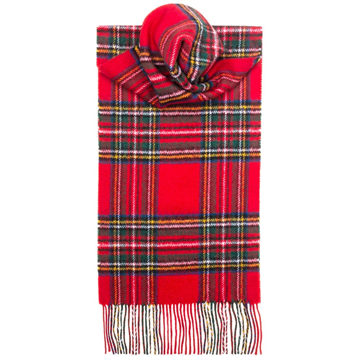 Stewart Royal Tartan 100% Lambswool Scarf by Lochcarron