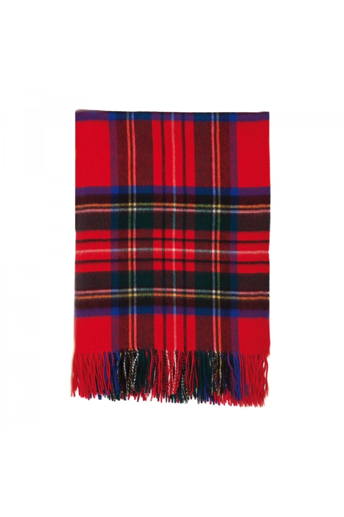 Lambswool Tartan Throw - Royal Stewart