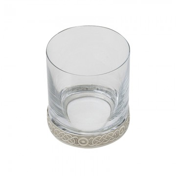 Edwin Blyde Celtic Collection Celtic Glass And Pewter Whisky Tumbler