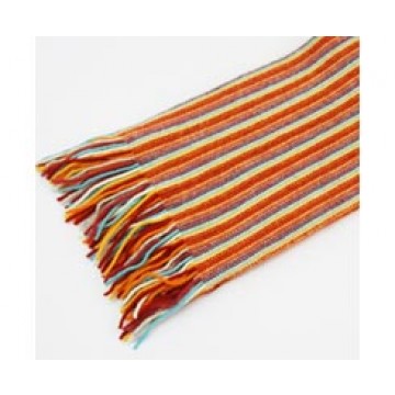 The Scarf Company 100% Cashmere 1 Ply Womens Scarf - Orange