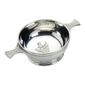 Edwin Blyde Celtic Collection Celtic Quaich Bowl With Thistle