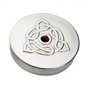 Edwin Blyde Celtic Collection Trinket Box Amethyst Triangle