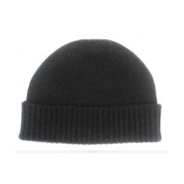 The Scarf Company Black Cashmere Beanie Hat