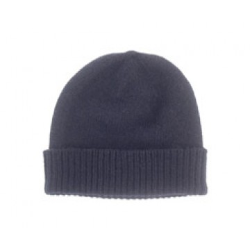 The Scarf Company Navy Cashmere Beanie Hat